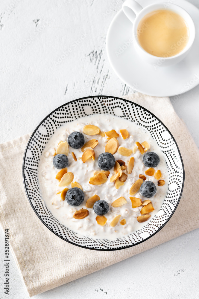 Wall mural bowl of bircher muesli