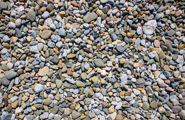 Sea pebble sea stones background Moecambe UK