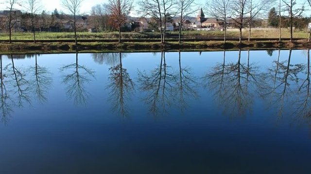 Varetz (Corr&egrave;ze, France) - Vue a&eacute;rienne du village