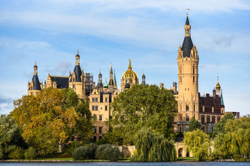 Fototapeta premium Landscape of the city of Schwerin in Germany.