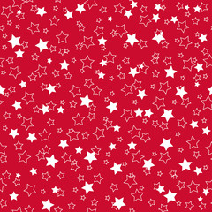 American stars seamless pattern