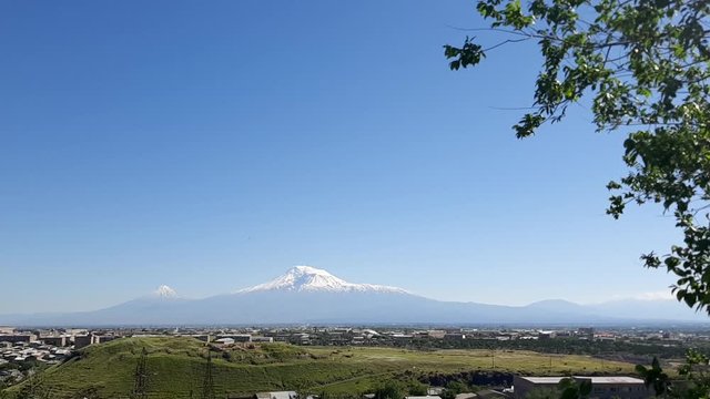 Beautiful mountain landscapes. Mount Ararat,where Noah's Ark landed after the biblical flood