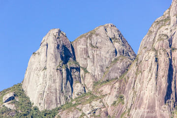 view of the three peaks of new friborg in rio de janeiro.