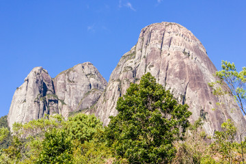 view of the three peaks of new friborg in rio de janeiro.