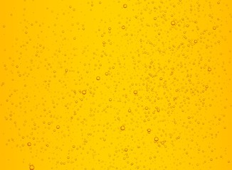 Lager beer with bubbles vector background. Cold carbonated drink, sparkling lemonade illustration concept.