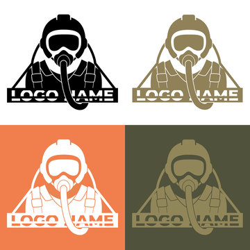 fighter pilot logo icon. used for logos, websites, applications, ui.