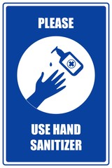 Use hand sanitizer sticker 1