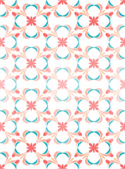 Uzbek ikat silk fabric pattern, motif ethnic indigo blue and white colors. Tite repit pattern.