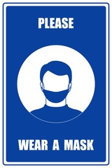 Wear a mask sticker 1