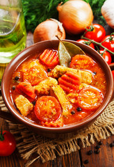 Meat stew with vegetables