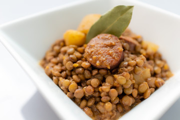 Lentejas con chorizo