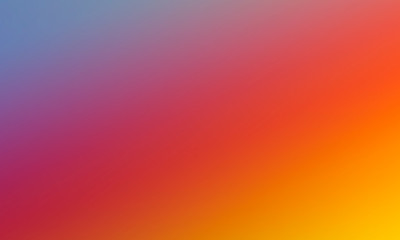 Unique blank background. Defocused colorful background. Combination: purple, yellow, orange, red and blue color blurry textures. Gala Banner.