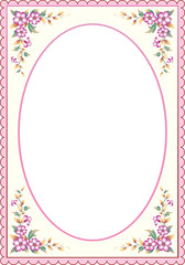  Background with floral patterns for wedding invitations, greeting cards, anniversary, birthday, certificate, thanksgiving.  Place for text. Vector illustration