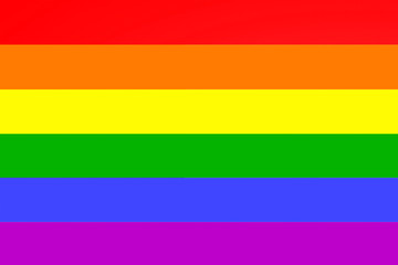 LGBT rainbow flag background. Lesbian, gay, bisexual, and transgender flag of LGBT organization. Equality, love, pride concept