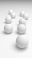 White abstract background. Lowpoly backdrop. Crumpled paper. 3D illustration