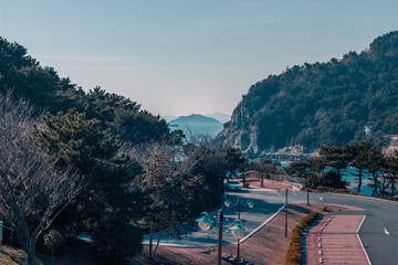 View on mountain top in Korea