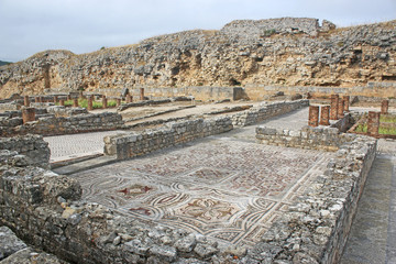 Roman Mosaic floor in Conimbriga, Portugal	