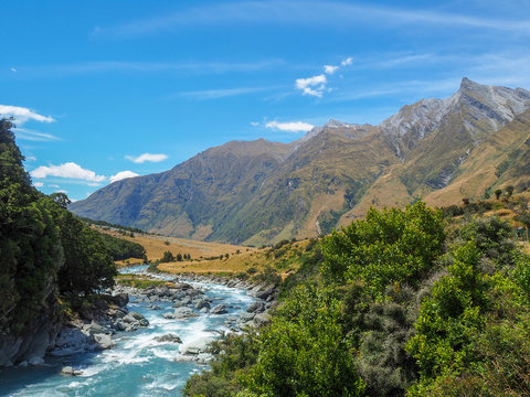 river cascading through mountains © Markus Hasenbichler