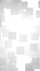White abstract background. Misty backdrop with grey squares. 3D illustration