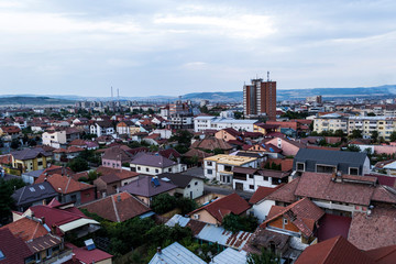 Panoramic view of Drobeta Turnu Severin city, Romania