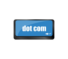 dot com button on computer keyboard key
