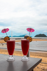 cocktail on the beach