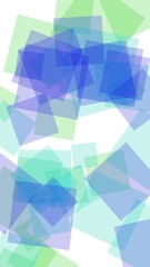 Multicolored translucent hexagons on white background. Vertical image orientation. 3D illustration