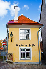 TALLINN, ESTONIA ,Building in the old town, famous landmarks