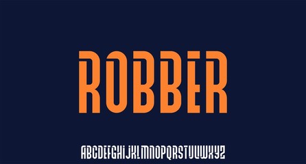 ROBBER, BOLD AND MODERN URBAN CONDENSED FONT