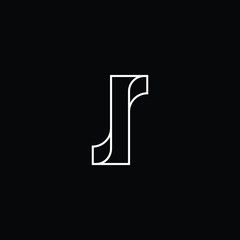  Professional Innovative Initial JR logo and RJ logo. Letter JR RJ Minimal elegant Monogram. Premium Business Artistic Alphabet symbol and sign