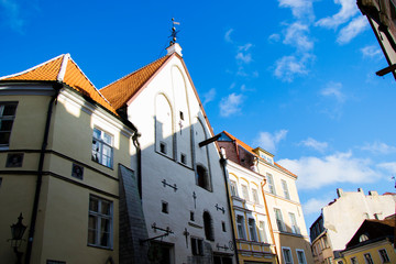 TALLINN, ESTONIA ,Building in the old town, famous landmarks