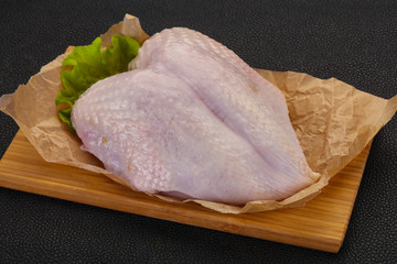 Raw chicken breast