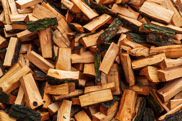 chopped wood background