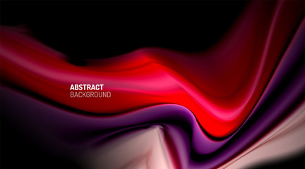 Liquid colors fluid gradients on black background