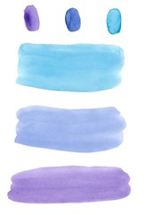 blue ocean watercolor abstraction 