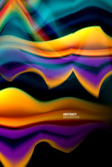 Liquid gradients abstract background, color wave pattern poster design for Wallpaper, Banner, Background, Card, Book Illustration, landing page