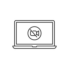Laptop icon. Vector Illustration