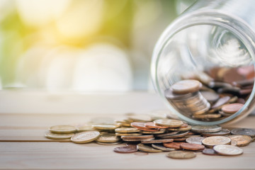 Collecting coins and adding copy space