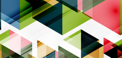 Geometric abstract background, mosaic triangle and hexagon shapes. Trendy abstract layout template for business or technology presentation, internet poster or web brochure cover, wallpaper