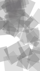 Fototapeta premium Gray translucent hexagons on white background. Vertical image orientation. 3D illustration