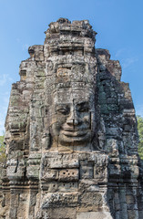 Naklejka premium The Faces of The Bayon Temple, Siem Reap, Cambodia
