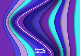 Abstract background with waves and lines. Eps10 Vector illustration
