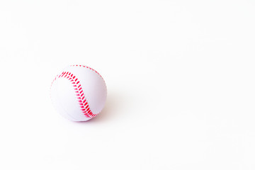 Toys basketball, soccer ball, tennis ball, baseball sports equipment.White background.