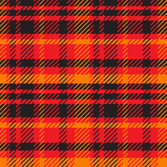 Multi-colored plaid tartane