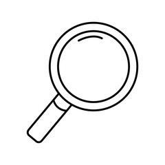 Isolated lupe line style icon vector design