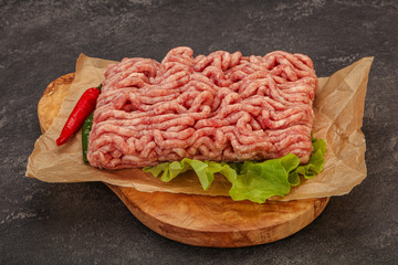 Raw Minced pork meat for cooking