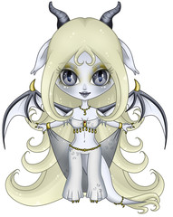Chibi White Dragon