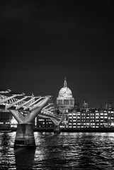 View of the London Skyline at dusk