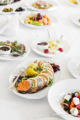 Warm Buffet Restaurant food Menu Banquet Party Celebration restaurant Concept