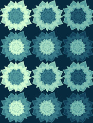 Seamless repeating pattern of flowers